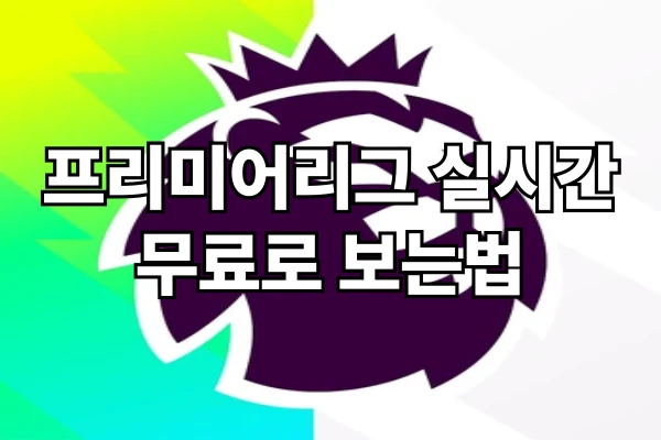 프리미어리그 실시간 - EPL 프리미어리그 무료로 보는법