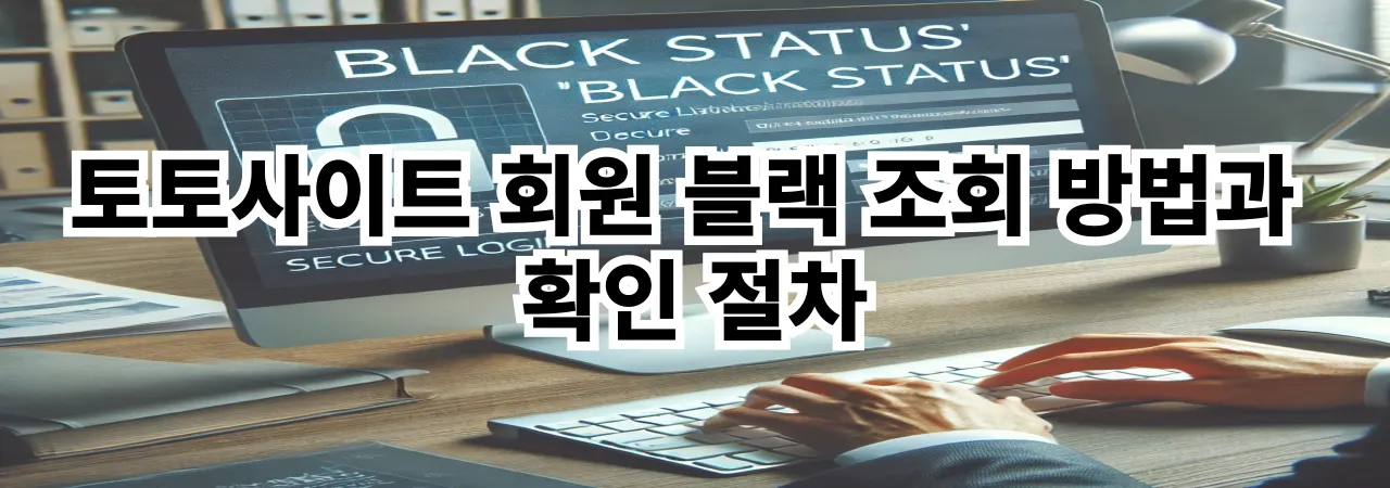 토토사이트 회원 블랙 조회 방법과 확인 절차