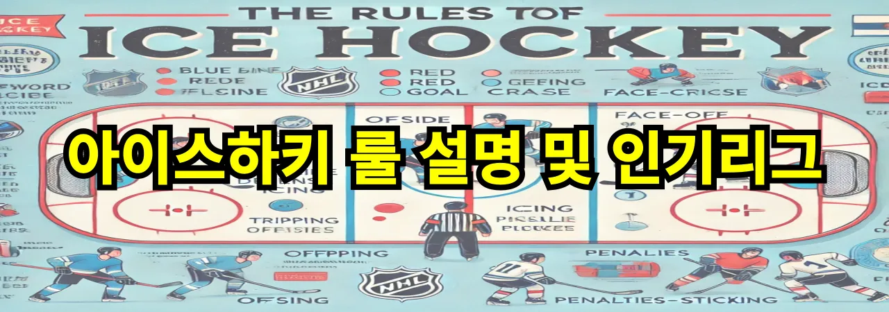 아이스하키 룰 설명 및 인기 리그 소개