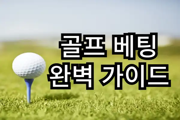 골프 베팅 완벽 가이드