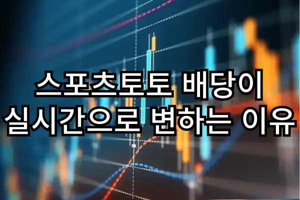 스포츠토토 배당이 실시간으로 변하는 이유