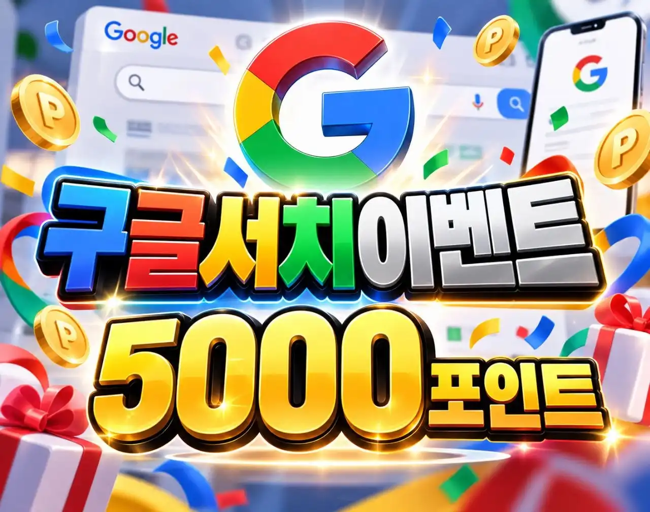 구글서치 이벤트 (5000포인트)